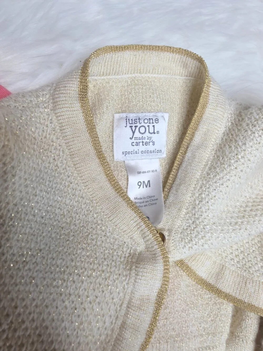 Carter’s Baby Girl Cardigan Sweater Bundle 6-9M / 9M – 2 Pack